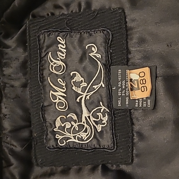 Me Jane Y2K Double Breasted Black Lined Jacket with Oversized Buttons - Picture 13 of 17